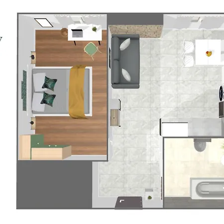 Homey Keola - Parking Prive Gratuit - Aux Portes De Geneve - Au Pied Du Tram - Appartement Avec 1 Chambre Et Un Grand Salon Avec Un Canape-Lit Ambilly Buitenkant foto