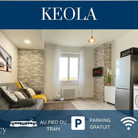 Homey Keola - Parking Prive Gratuit - Aux Portes De Geneve - Au Pied Du Tram - Appartement Avec 1 Chambre Et Un Grand Salon Avec Un Canape-Lit Ambilly Buitenkant foto