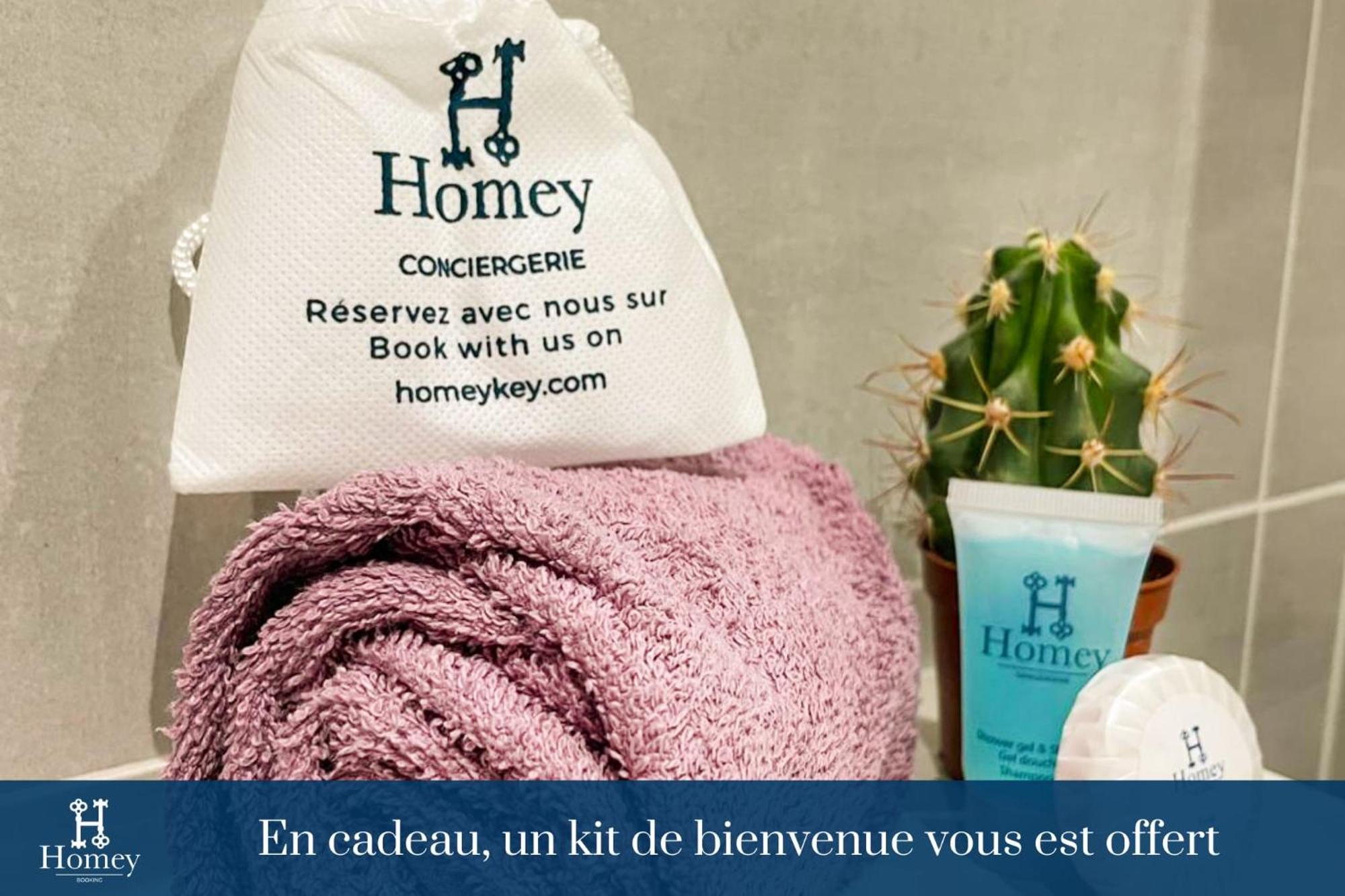 Homey Keola - Parking Privé Gratuit - Aux Portes De Genève - Au Pied Du Tram - Avec 1 Et Un Grand Salon Avec Un Canapé-lit Appartement